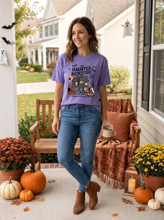 The Haunted Bookstore Graphic Tee