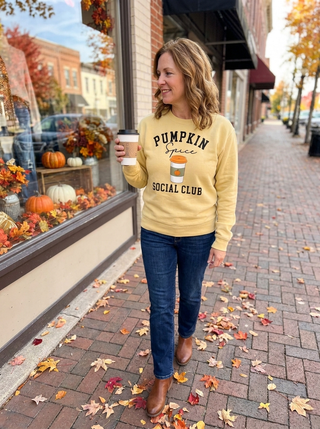 Pumpkin Spice Social Club Graphic Sweatshirt