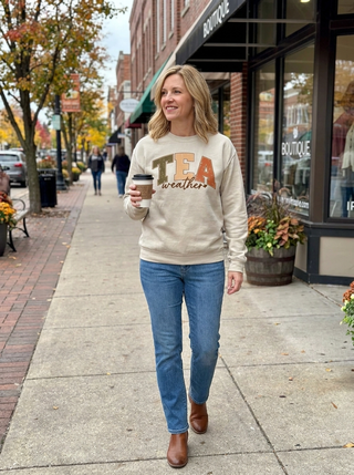 Tea Weather crewneck Graphic Sweatshirt