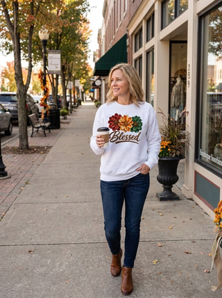 Christian Floral Fall Graphic Sweatshirt
