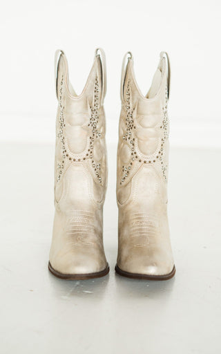 Houston Studded Boots in Champagne