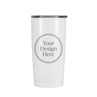 White 18.5 oz. (547 mL) tumbler Stainless steel