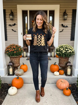 Halloween Ghost Trio Graphic Tee