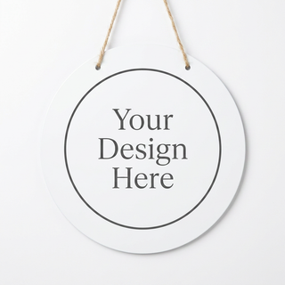 10 inch metal circle Door Sign