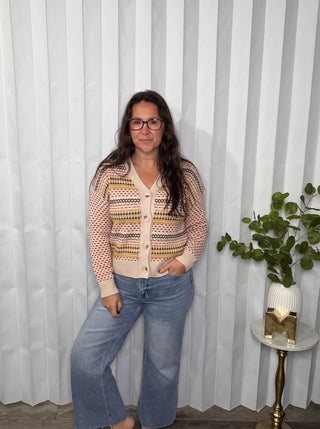 Effortless Elements Striped Cardigan