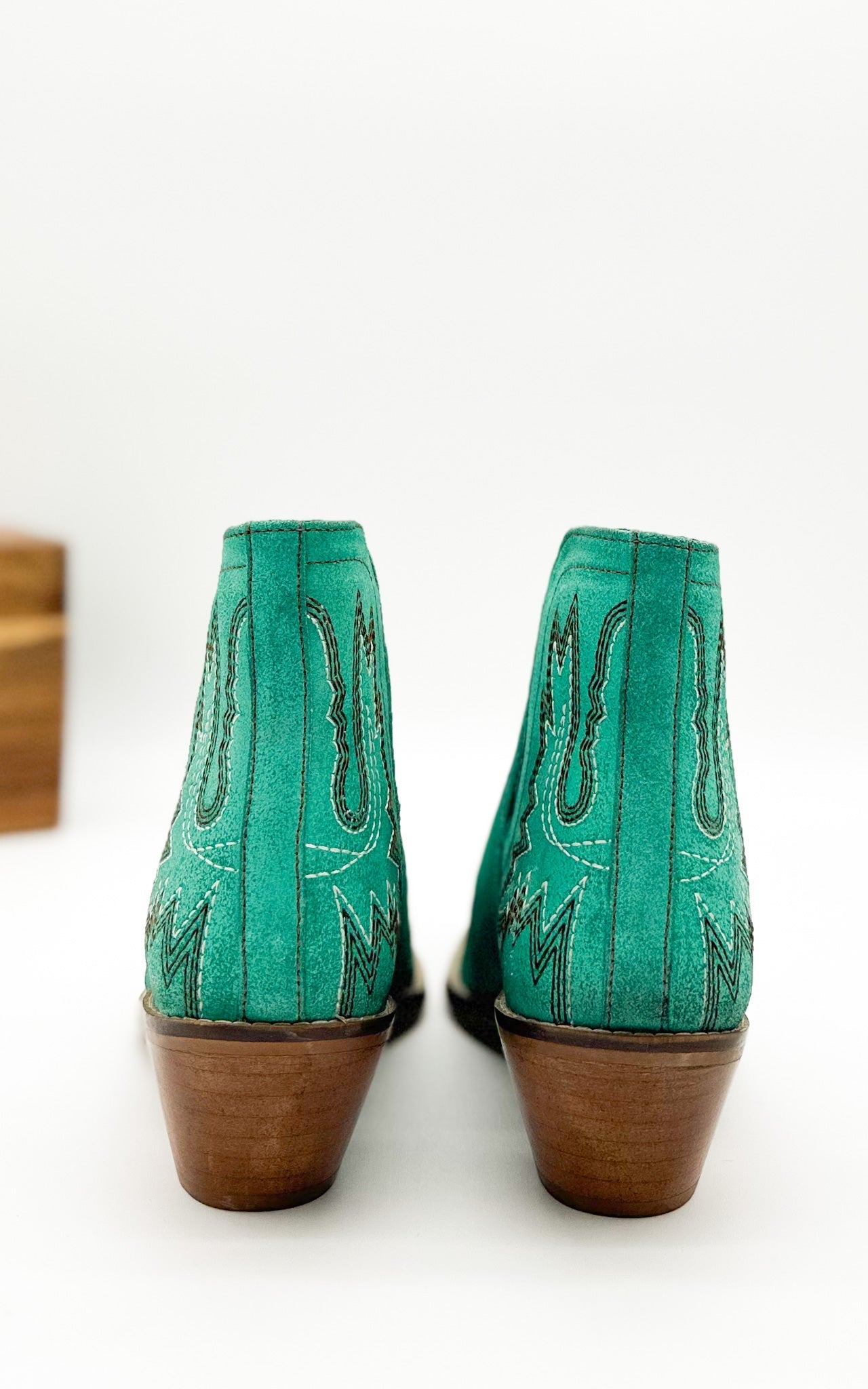 Kickin' Booties in Turquoise Suede MadreForte LLC