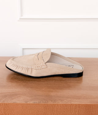 Margot Slide Loafer in Cream