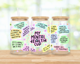 Mental Health | Sipper Glass, 16oz