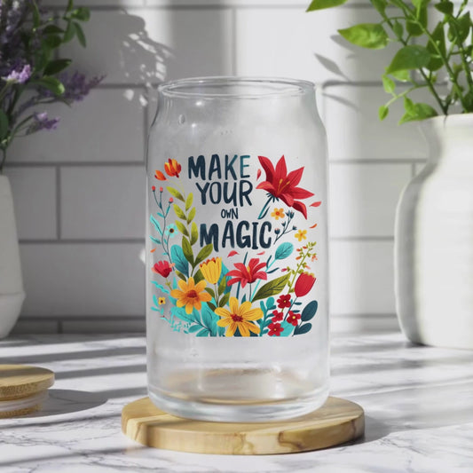 Make Your Own Magic| Sipper Glass, 16 oz MadreForte LLC