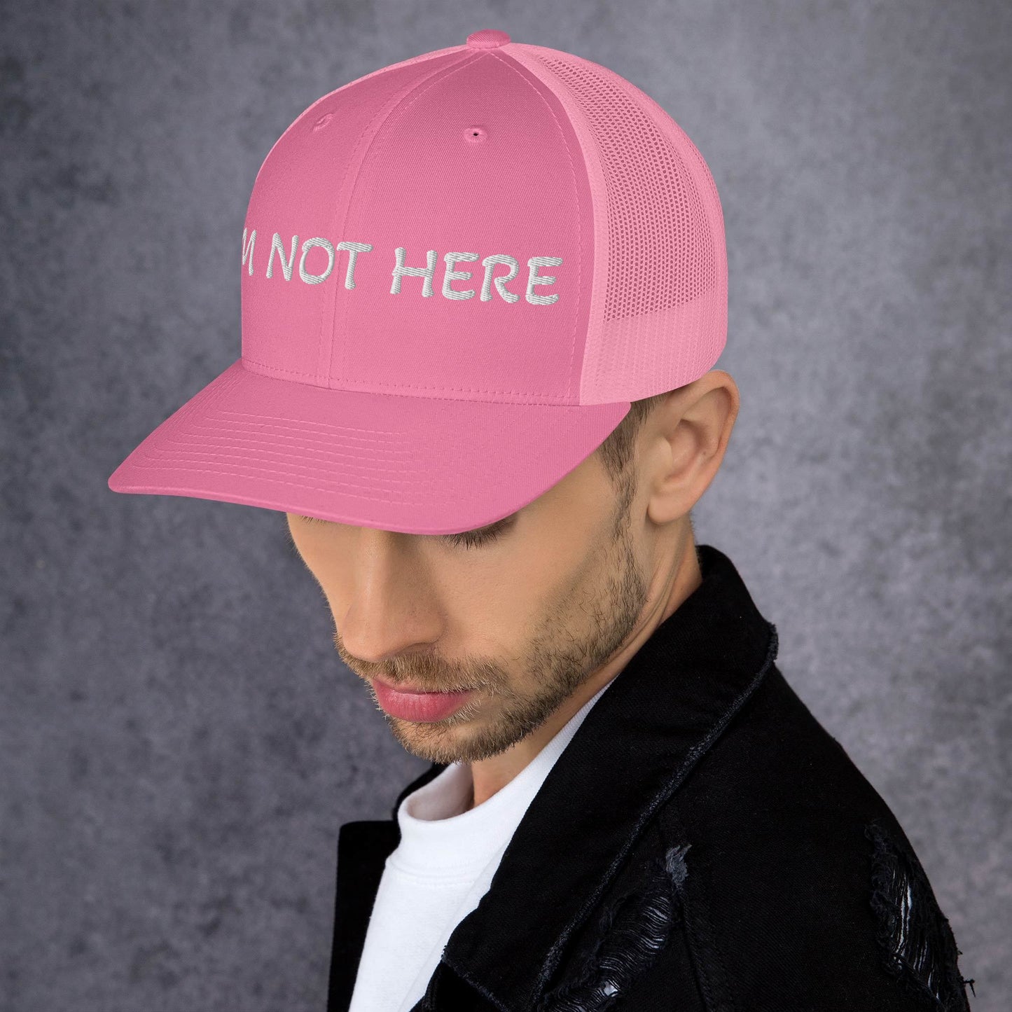 I am not here | Trucker Cap MadreForte LLC