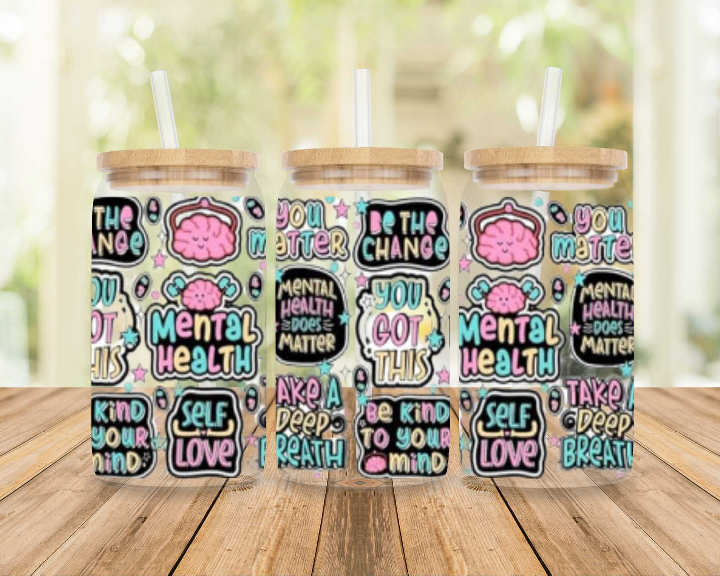 Self Love Multi| Sipper Glass, 16oz MadreForte LLC