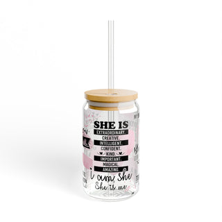 She is  | Sipper Glass, 16 oz