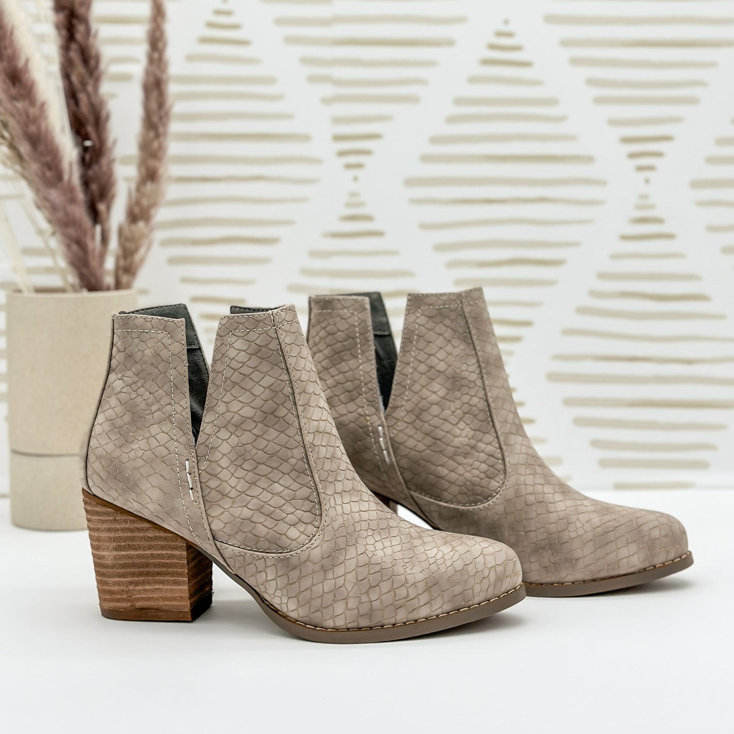 Tarim Bootie in Taupe MadreForte LLC