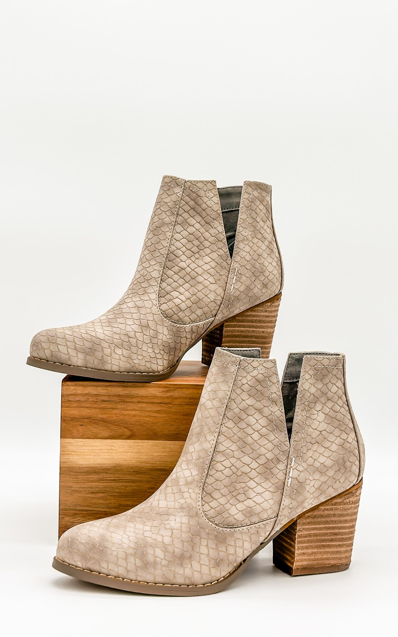 Tarim Bootie in Taupe MadreForte LLC