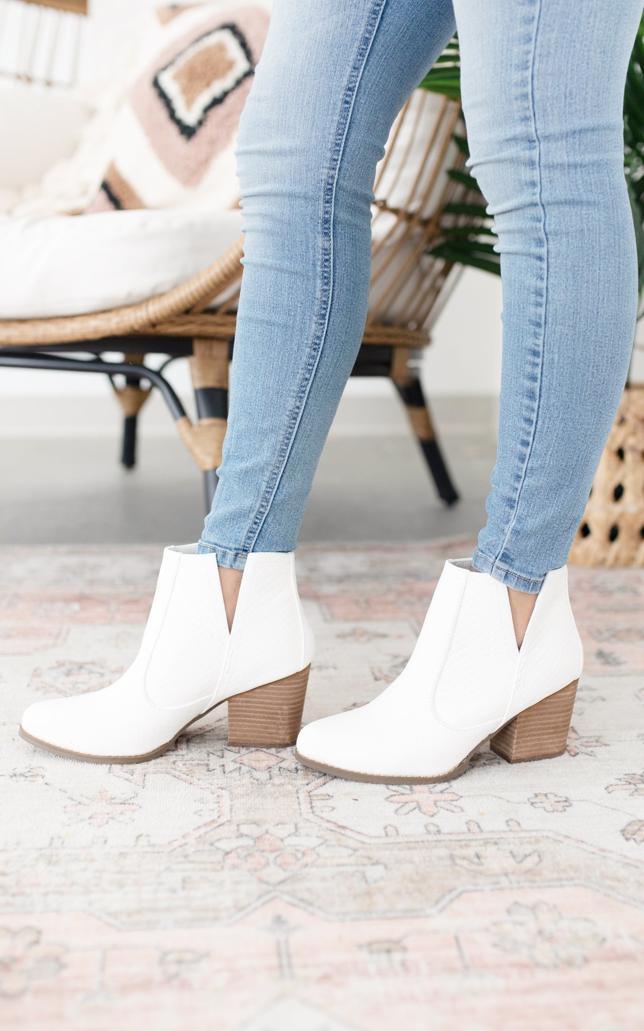 Tarim Bootie in White MadreForte LLC