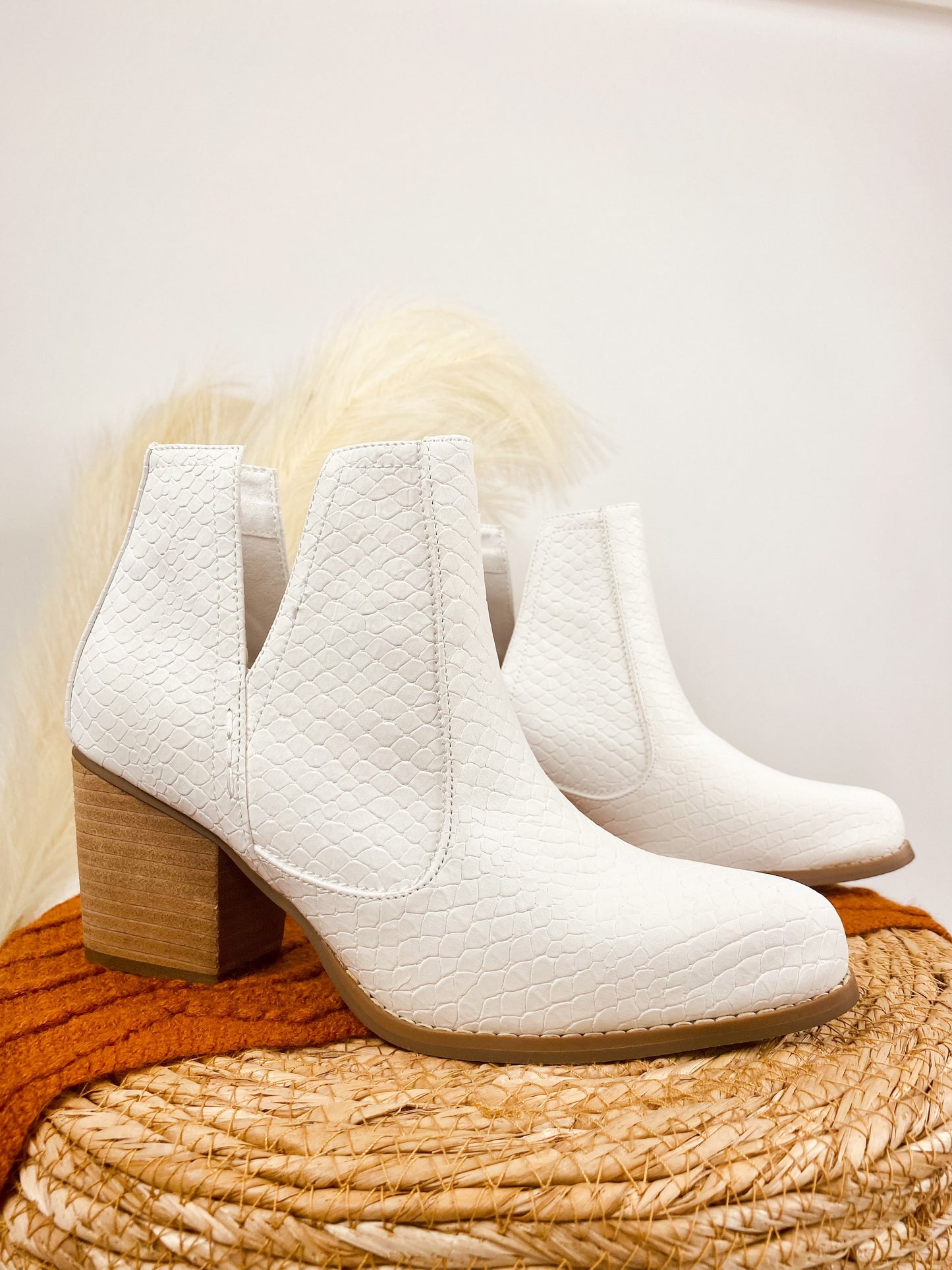 Tarim Bootie in White MadreForte LLC