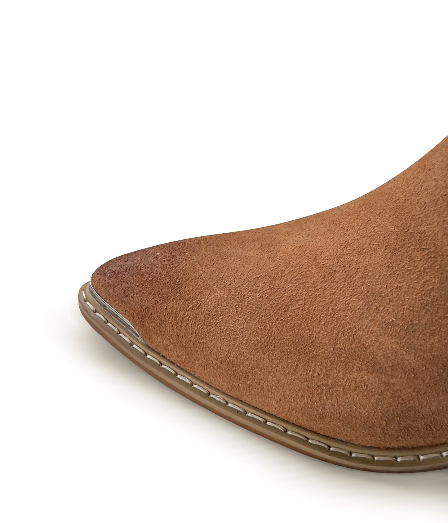 Wylie Suede Ankle Boot in Tan MadreForte LLC